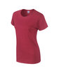 Gildan Ladies' Heavy Cotton™ T-Shirt ANT CHERRY RED OFQrt