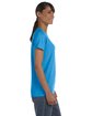 Gildan Ladies' Heavy Cotton™ T-Shirt HEATHER SAPPHIRE ModelSide