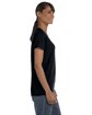 Gildan Ladies' Heavy Cotton™ T-Shirt BLACK ModelSide