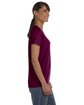 Gildan Ladies' Heavy Cotton™ T-Shirt MAROON ModelSide