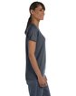 Gildan Ladies' Heavy Cotton™ T-Shirt DARK HEATHER ModelSide