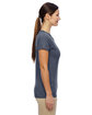 Gildan Ladies' Heavy Cotton™ T-Shirt HEATHER NAVY ModelSide