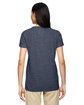 Gildan Ladies' Heavy Cotton™ V-Neck T-Shirt HEATHER NAVY ModelBack