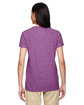 Gildan Ladies' Heavy Cotton™ V-Neck T-Shirt HTHR RDNT ORCHID ModelBack
