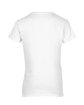 Gildan Ladies' Heavy Cotton™ V-Neck T-Shirt WHITE FlatBack