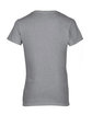 Gildan Ladies' Heavy Cotton™ V-Neck T-Shirt SPORT GREY FlatBack