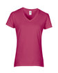 Gildan Ladies' Heavy Cotton™ V-Neck T-Shirt HELICONIA FlatFront