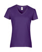 Gildan Ladies' Heavy Cotton™ V-Neck T-Shirt PURPLE OFFront
