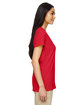 Gildan Ladies' Heavy Cotton™ V-Neck T-Shirt RED ModelSide
