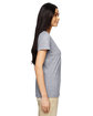 Gildan Ladies' Heavy Cotton™ V-Neck T-Shirt GRAPHITE HEATHER ModelSide