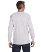Gildan Adult Heavy Cotton™ Long-Sleeve T-Shirt ASH GREY ModelBack