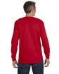 Gildan Adult Heavy Cotton™ Long-Sleeve T-Shirt red ModelBack