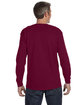 Gildan Adult Heavy Cotton™ Long-Sleeve T-Shirt MAROON ModelBack