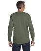 Gildan Adult Heavy Cotton™ Long-Sleeve T-Shirt military green ModelBack