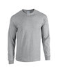 Gildan Adult Heavy Cotton™ Long-Sleeve T-Shirt SPORT GREY OFFront