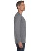 Gildan Adult Heavy Cotton™ Long-Sleeve T-Shirt GRAPHITE HEATHER ModelSide