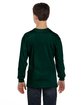 Gildan Youth Heavy Cotton™ Long-Sleeve T-Shirt forest green ModelBack