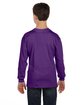 Gildan Youth Heavy Cotton™ Long-Sleeve T-Shirt purple ModelBack