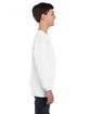 Gildan Youth Heavy Cotton™ Long-Sleeve T-Shirt white ModelSide