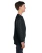 Gildan Youth Heavy Cotton™ Long-Sleeve T-Shirt black ModelSide