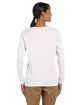 Gildan Ladies' Heavy Cotton™ Long-Sleeve T-Shirt WHITE ModelBack