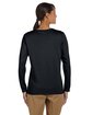 Gildan Ladies' Heavy Cotton™ Long-Sleeve T-Shirt black ModelBack