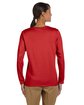 Gildan Ladies' Heavy Cotton™ Long-Sleeve T-Shirt red ModelBack