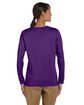 Gildan Ladies' Heavy Cotton™ Long-Sleeve T-Shirt PURPLE ModelBack