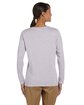 Gildan Ladies' Heavy Cotton™ Long-Sleeve T-Shirt SPORT GREY ModelBack