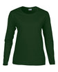 Gildan Ladies' Heavy Cotton™ Long-Sleeve T-Shirt FOREST GREEN OFFront