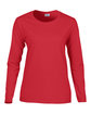 Gildan Ladies' Heavy Cotton™ Long-Sleeve T-Shirt RED OFFront