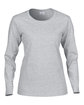 Gildan Ladies' Heavy Cotton™ Long-Sleeve T-Shirt sport grey OFFront