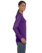 Gildan Ladies' Heavy Cotton™ Long-Sleeve T-Shirt PURPLE ModelSide