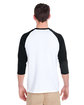 Gildan Adult Heavy Cotton™ 3/4-Raglan Sleeve T-Shirt  ModelBack
