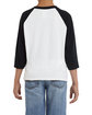 Gildan Youth Heavy Cotton Three-Quarter Raglan Sleeve T-Shirt  ModelBack