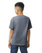 Gildan Youth Softstyle T-Shirt heather navy ModelBack