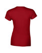 Gildan Ladies' Softstyle® Fitted T-Shirt CHERRY RED FlatBack