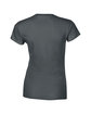Gildan Ladies' Softstyle® Fitted T-Shirt charcoal FlatBack