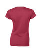 Gildan Ladies' Softstyle® Fitted T-Shirt ANTIQ CHERRY RED FlatBack