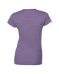 Gildan Ladies' Softstyle® Fitted T-Shirt HEATHER PURPLE FlatBack