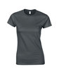 Gildan Ladies' Softstyle® Fitted T-Shirt CHARCOAL OFFront