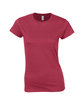 Gildan Ladies' Softstyle® Fitted T-Shirt antiq cherry red OFFront