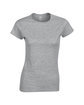 Gildan Ladies' Softstyle® Fitted T-Shirt RS SPORT GREY OFFront