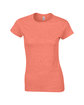 Gildan Ladies' Softstyle® Fitted T-Shirt HEATHER ORANGE OFFront