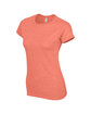 Gildan Ladies' Softstyle® Fitted T-Shirt HEATHER ORANGE OFQrt