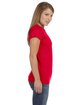 Gildan Ladies' Softstyle® Fitted T-Shirt CHERRY RED ModelSide