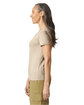 Gildan Ladies' Softstyle® Fitted T-Shirt sand ModelSide
