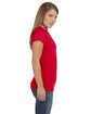 Gildan Ladies' Softstyle® Fitted T-Shirt red ModelSide
