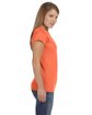 Gildan Ladies' Softstyle® Fitted T-Shirt HEATHER ORANGE ModelSide