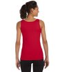 Gildan Ladies' Softstyle®  Fitted Tank cherry red ModelBack